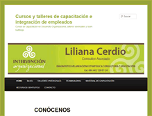 Tablet Screenshot of intervencionorganizacional.com